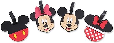 mickey and minnie luggage tags