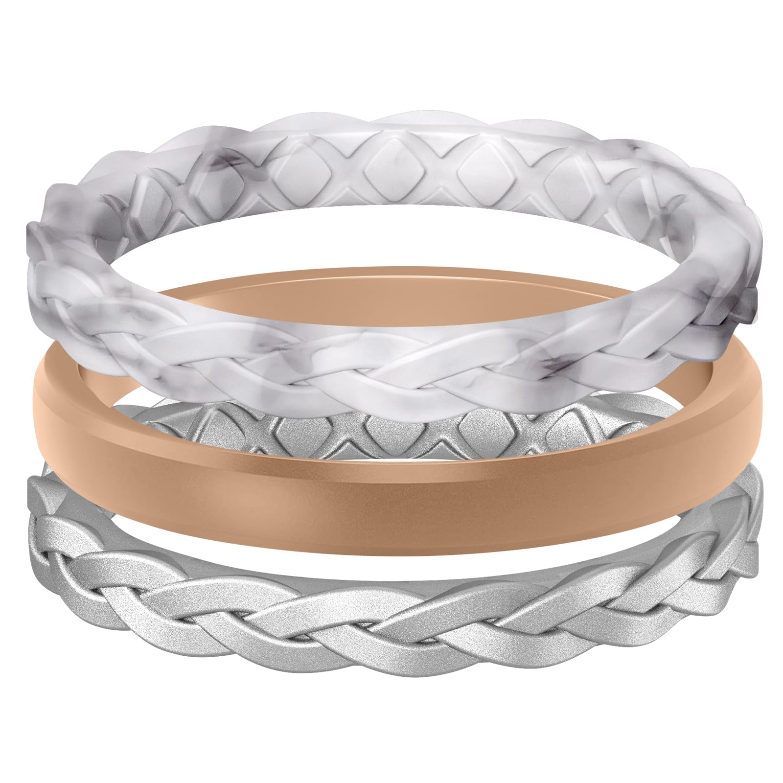 Egnaro Women’s Engagement Rings, Silicone Thin