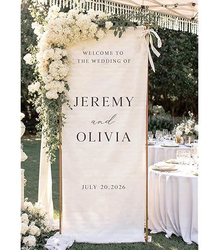 Amazon.com: Personalized Wedding Welcome Sign, Custom Wedding Sign