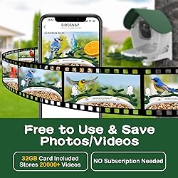 birdsnap® MON- Smart Bird Feeder with Camera