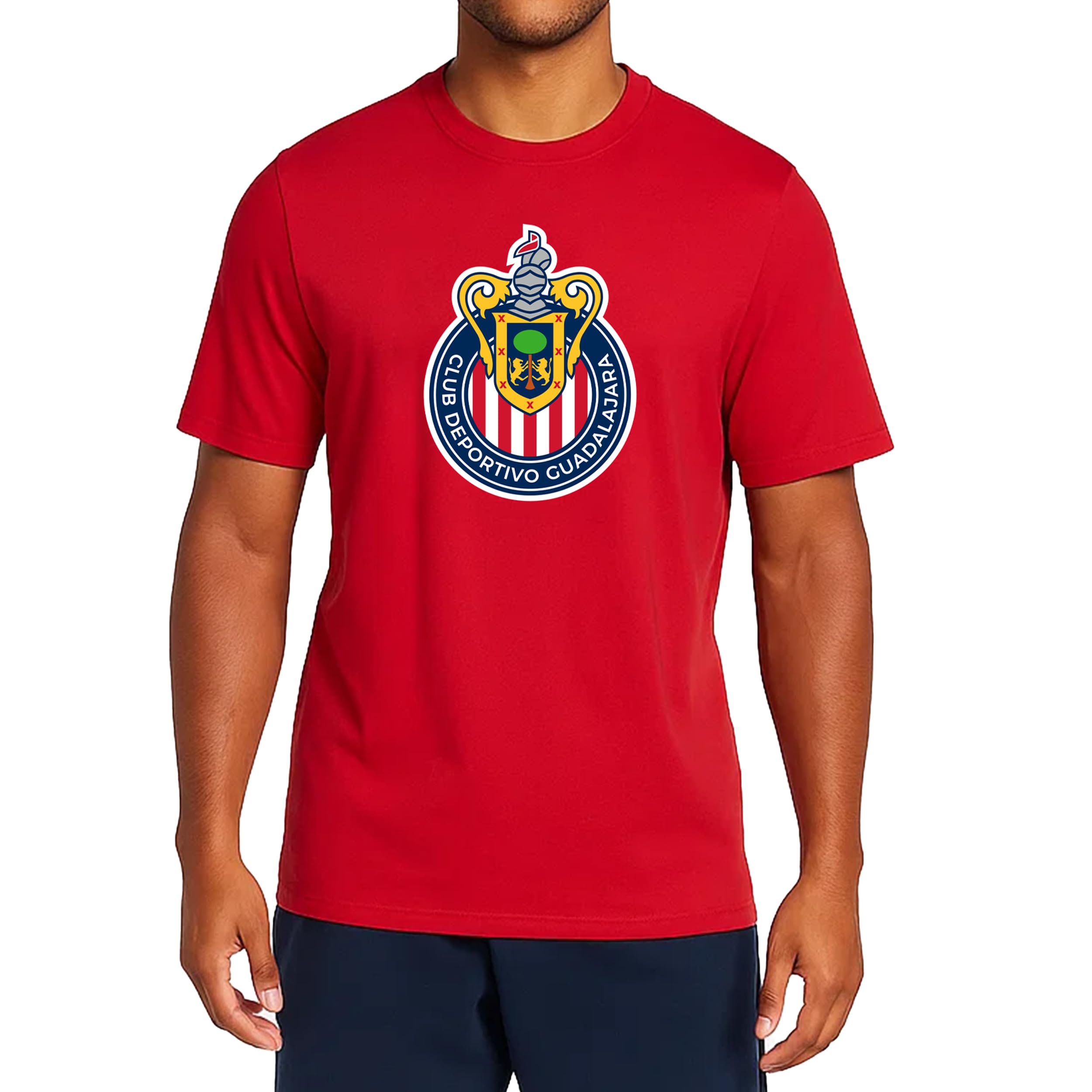Icon Sports Chivas Cotton T-Shirt - Unisex Adult CH126CT Red S Image