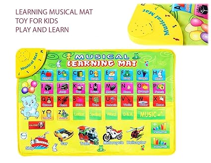 Dhinchak Art Box Touch and Play Musical Talking Mat for Learning Alphabets (Multicolour)