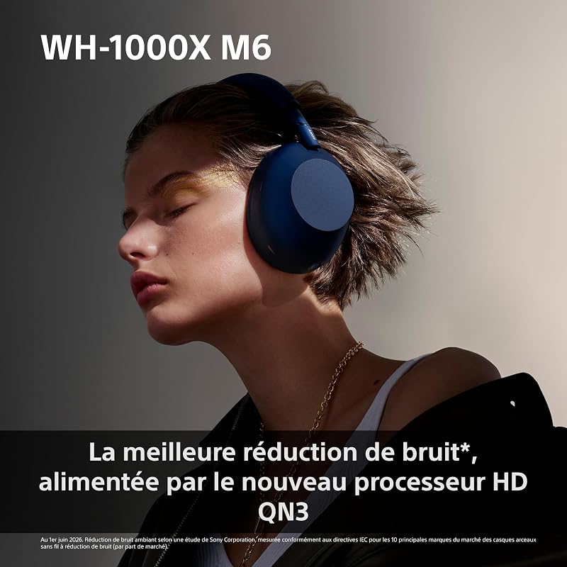 WH-1000XM6 Casque Bluetooth sans Fil Premium à réduction de Bruit