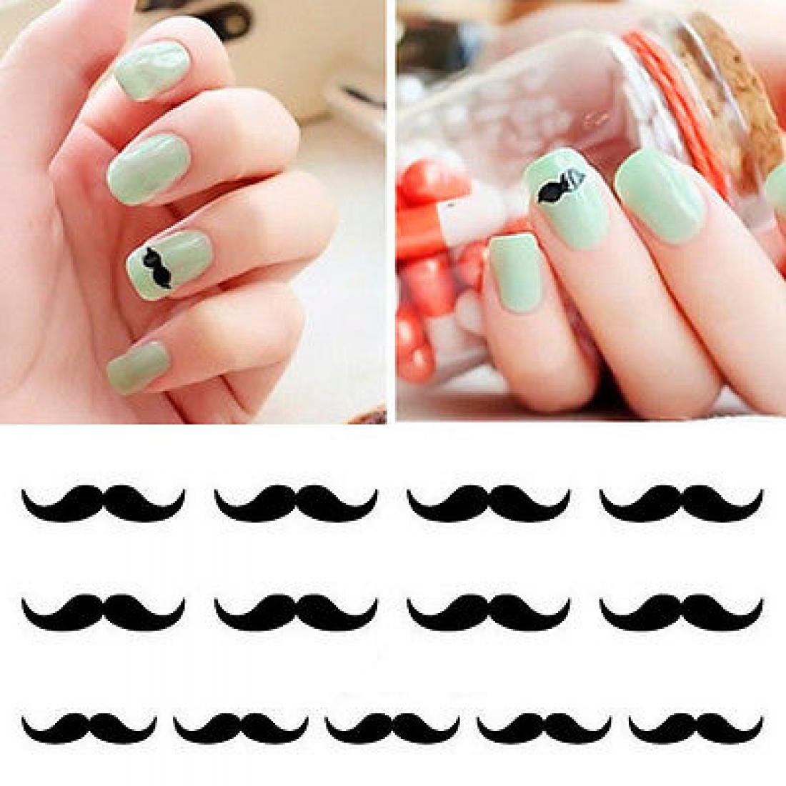 Amazon Com 3d Art Decals Design Stylish Mustache Cute Nail Stickers Amazon Com 3d Art Decals Design Stylish Mustache Cute Nail Stickers
