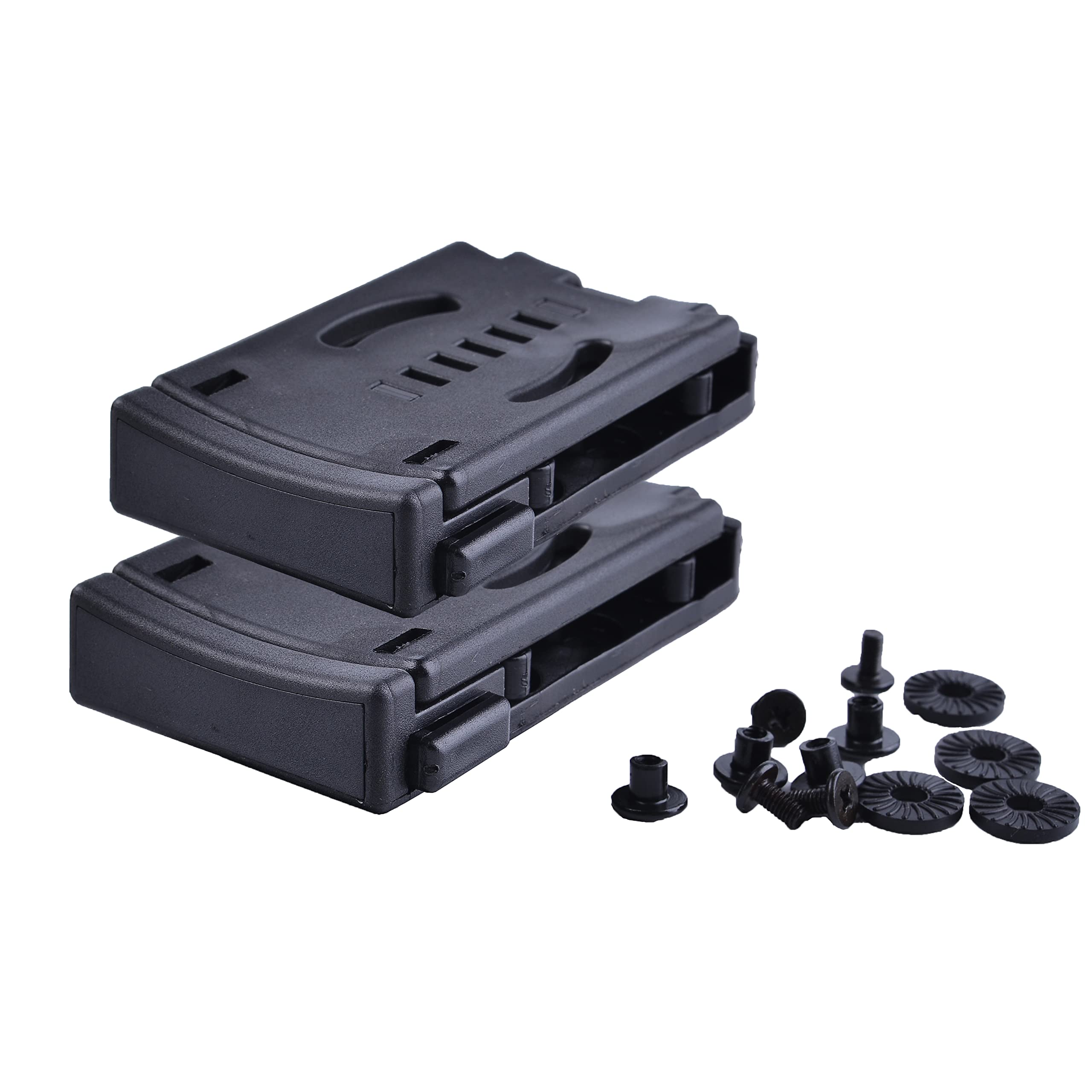 HemeraPhit Nylon Belt Clip Outdoor Loops for Knife Kydex Sheath Holster Camping DIY Outdoor Tool Clip, Set of 2 (Press type)