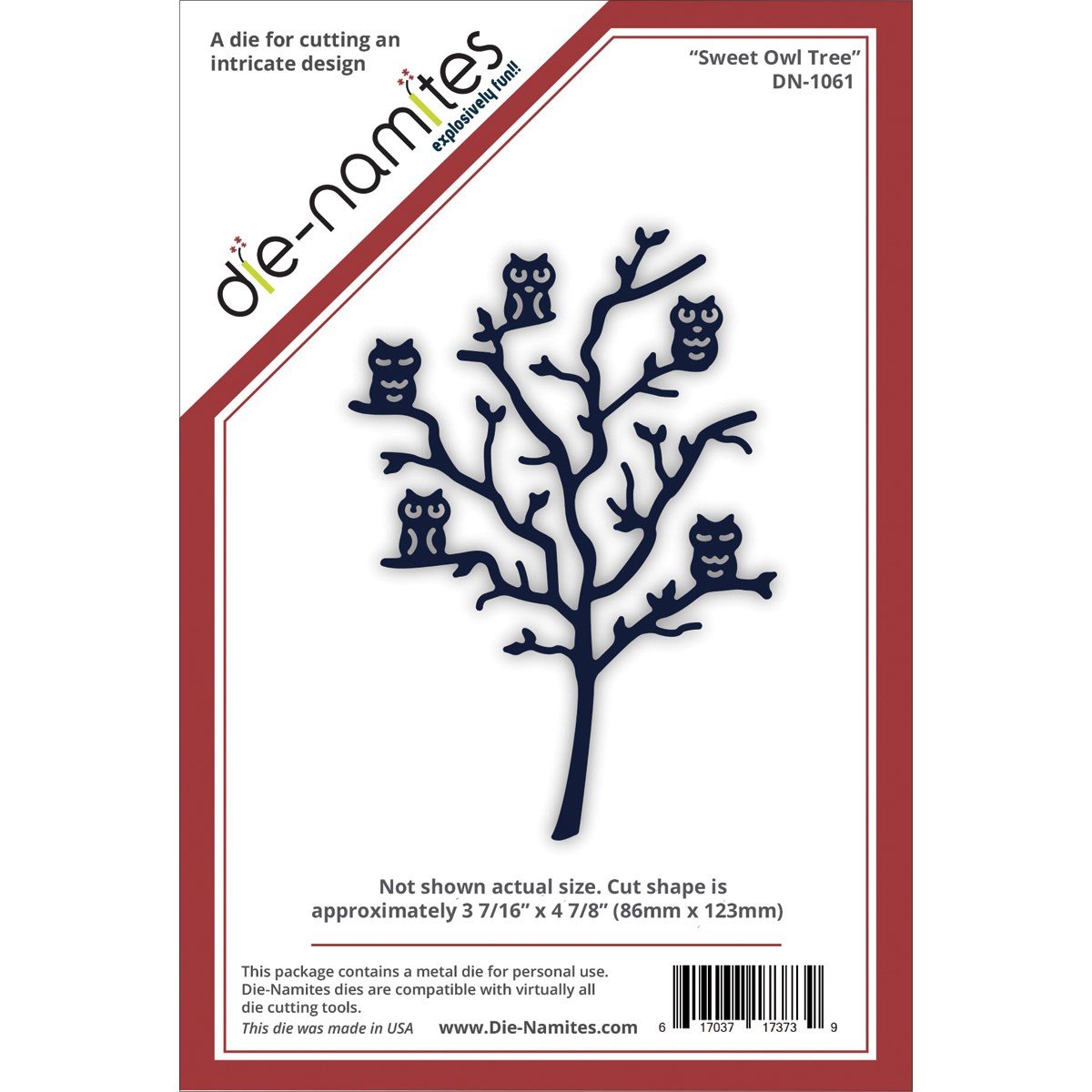 die-namites Sweet Owl Tree Cutting Die,