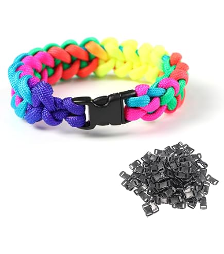 PARACORD PLANET Boucles de survie en plastique à dégagement latéral et boucles de sifflet – Choisissez entre 1,27 cm, 1,5 cm ou 1,9 cm PARACORD PLANET Boucles de survie en plastique à dégagement latéral et boucles de sifflet – Choisissez entre 1,27 cm, 1,5 cm ou 1,9 cm