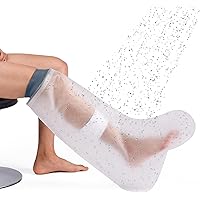 COMFYTHERA Large Waterproof Leg Cast Cover for Shower Foot Wound Protector Bath Adult Watertight Cast Bag Showering for Surge