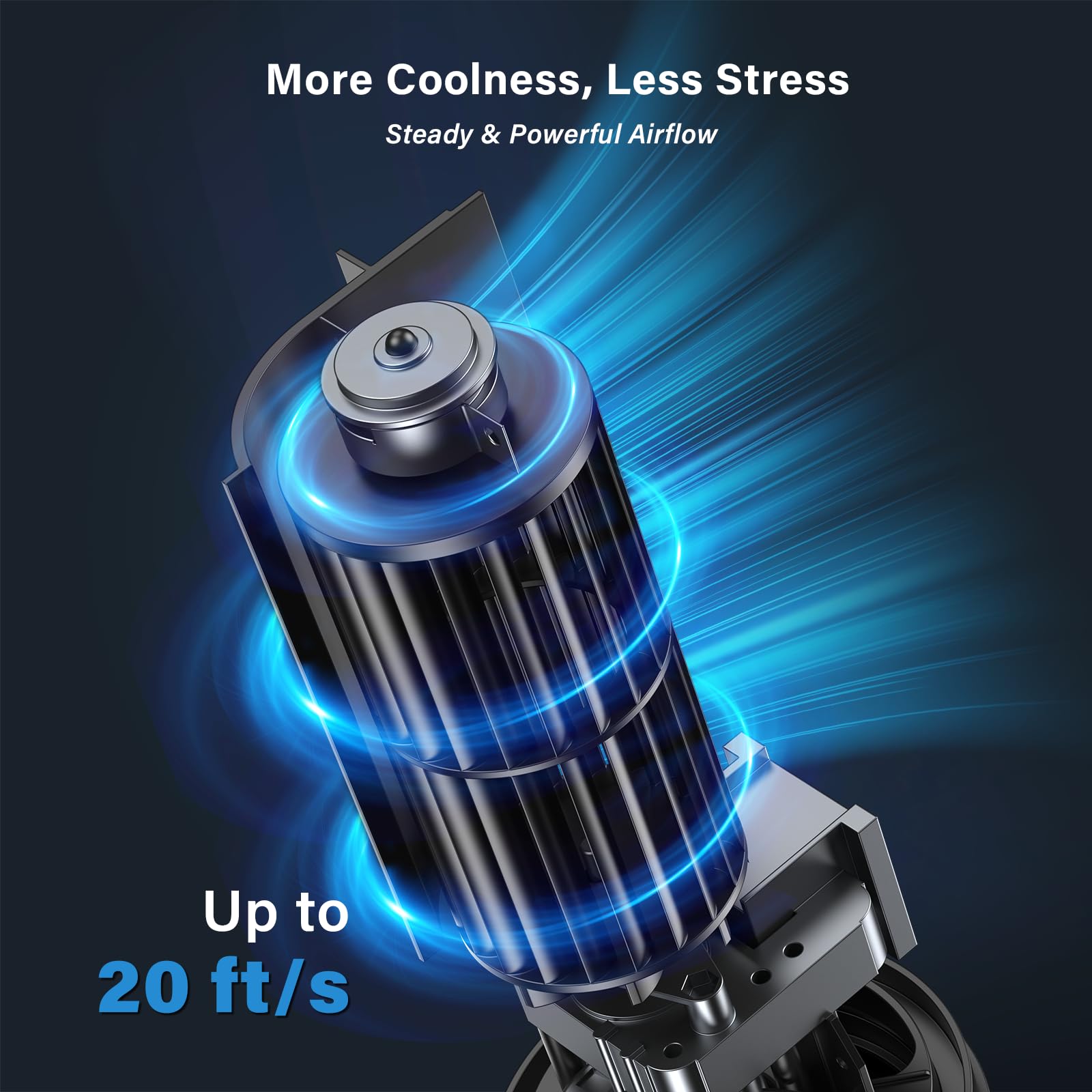 Tower Fan Bladeless with 3 Speeds, 4 Mode [AI, Normal, Natural, Sleep], Table Fan 80° Oscillation, Touch Screen + Remote Control, 12H Timer, 13