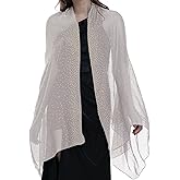 BANETTETA Starry Night Shawls and Wraps for Evening Dresses, Shiny Scarf for Women’s Formal Wear