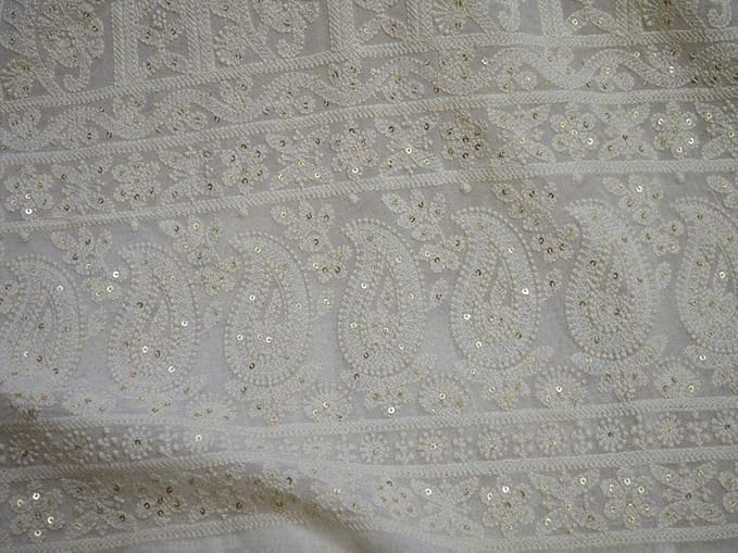 georgette chikankari fabric online
