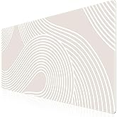 iCasso Big Desk Pad, XXL Extended Gaming Mouse Pad, Large Mouse Pad for Desk Rubber Base Mousepad with Stitched Edges, Keyboard Mouse Mat for Work, Game, Office, Home, Lines