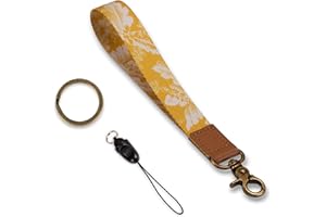 KAMT Key Phone Wristlet Strap, Hand Wrist Key Chain Lanyard with Ring, Cool Women Wrist Strap for Car Key, ID Badge, Wallet
