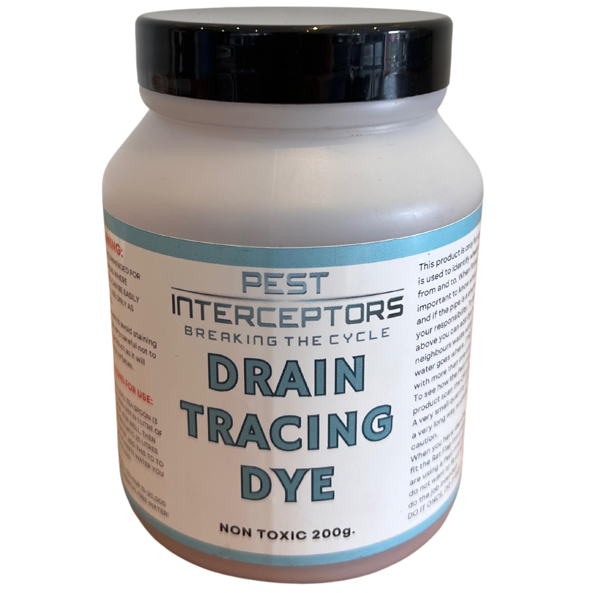 Pest Interceptors Drain Tracing Dye - RED 200g