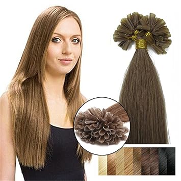 Yotty Pre Bonded Nail Tip U Tip Remy Human Hair Extensions