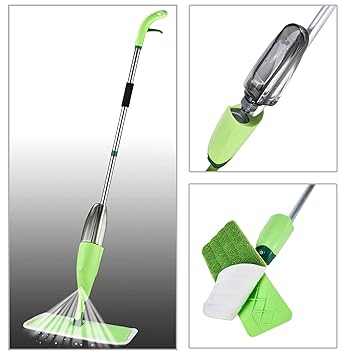 COZYLIFE Magic Spray Mop with Best 360 Degree Easy Wet & Dry Floor Cleaning for Home