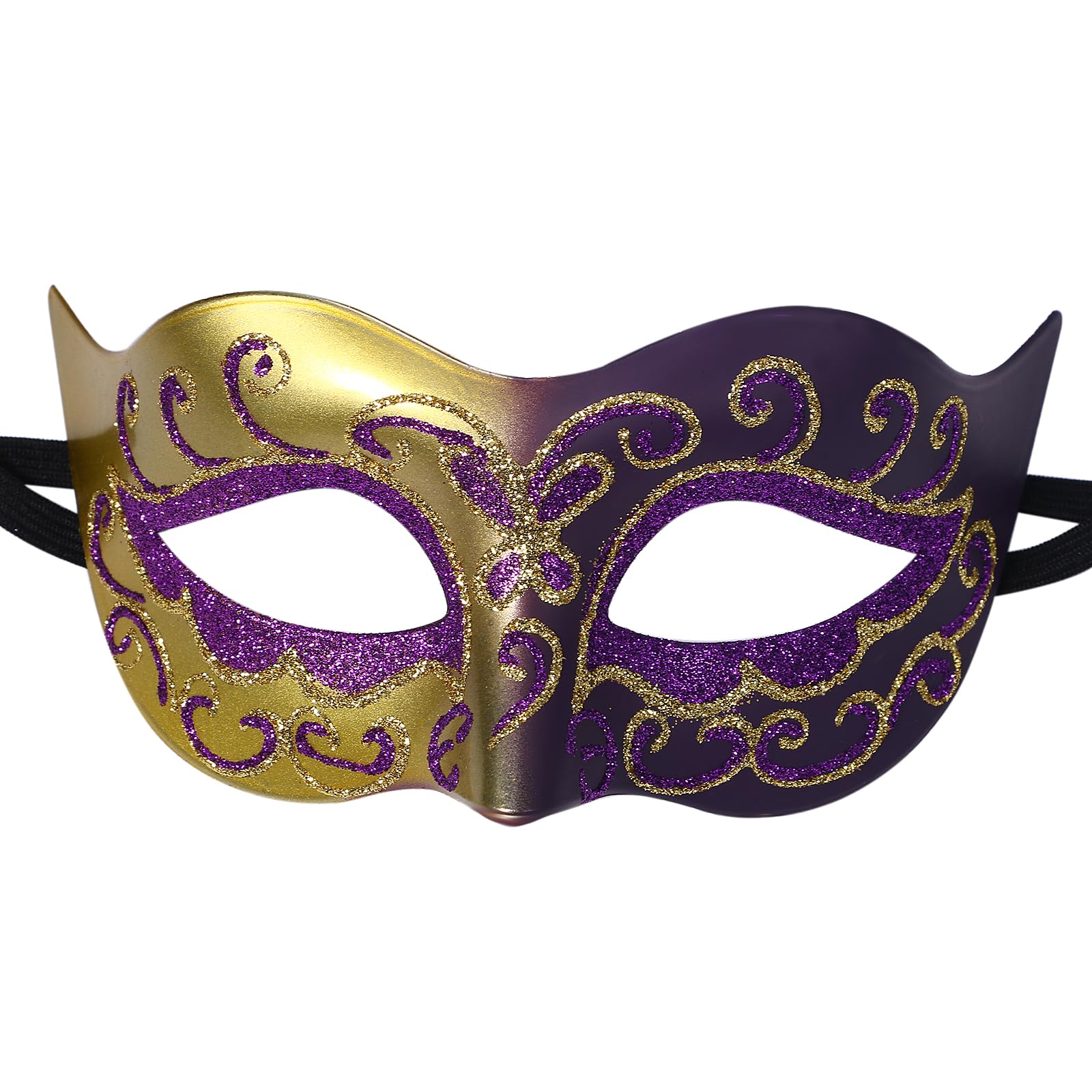 Oidea Retro Venetian Masquerade Mask for Men: Mens Vintage Carnival Venetian Mask Halloween Costume Cocktail Party Mardi Gras Mask, Purple