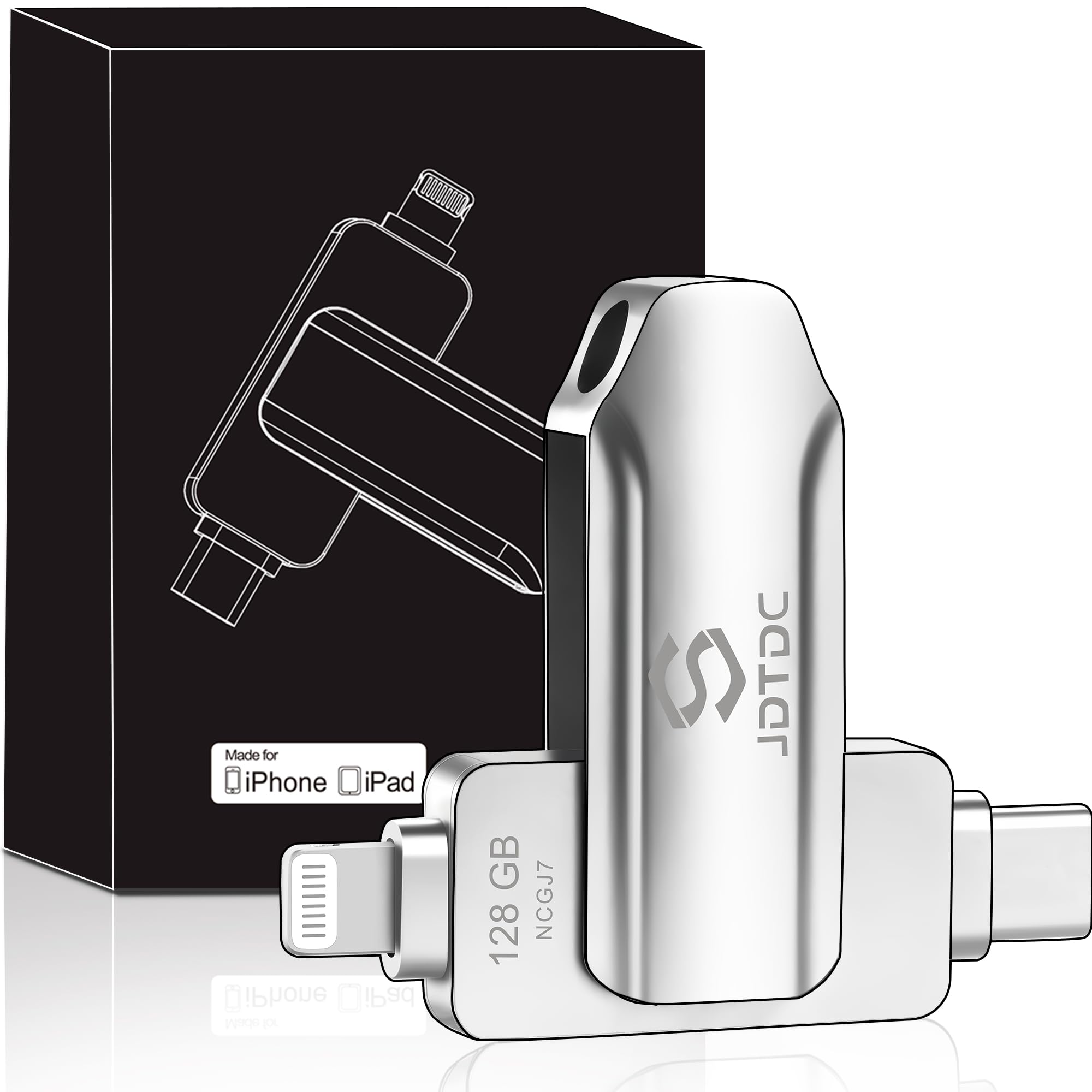 Apple MFi認証iPhone USBメモリ 128GBの商品画像