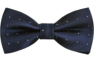 Alizeal Pre-tied Adjustable Bow Tie for Men Formal Solid Tuxedo Bow Tie