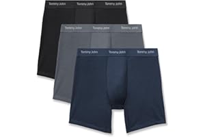 Tommy John Men's Luxe Modal 6" Boxer Brief Underwear 3-Pack