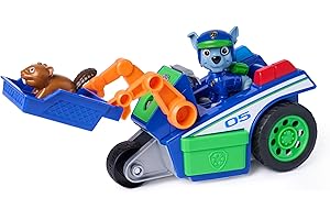 Paw Patrol: Search & Rescue, Rocky Rescue Recycler Vehicle with 2 Figures, Toy Car with Pull-Back Action, Kids Toys for Boys & Girls Ages 3+