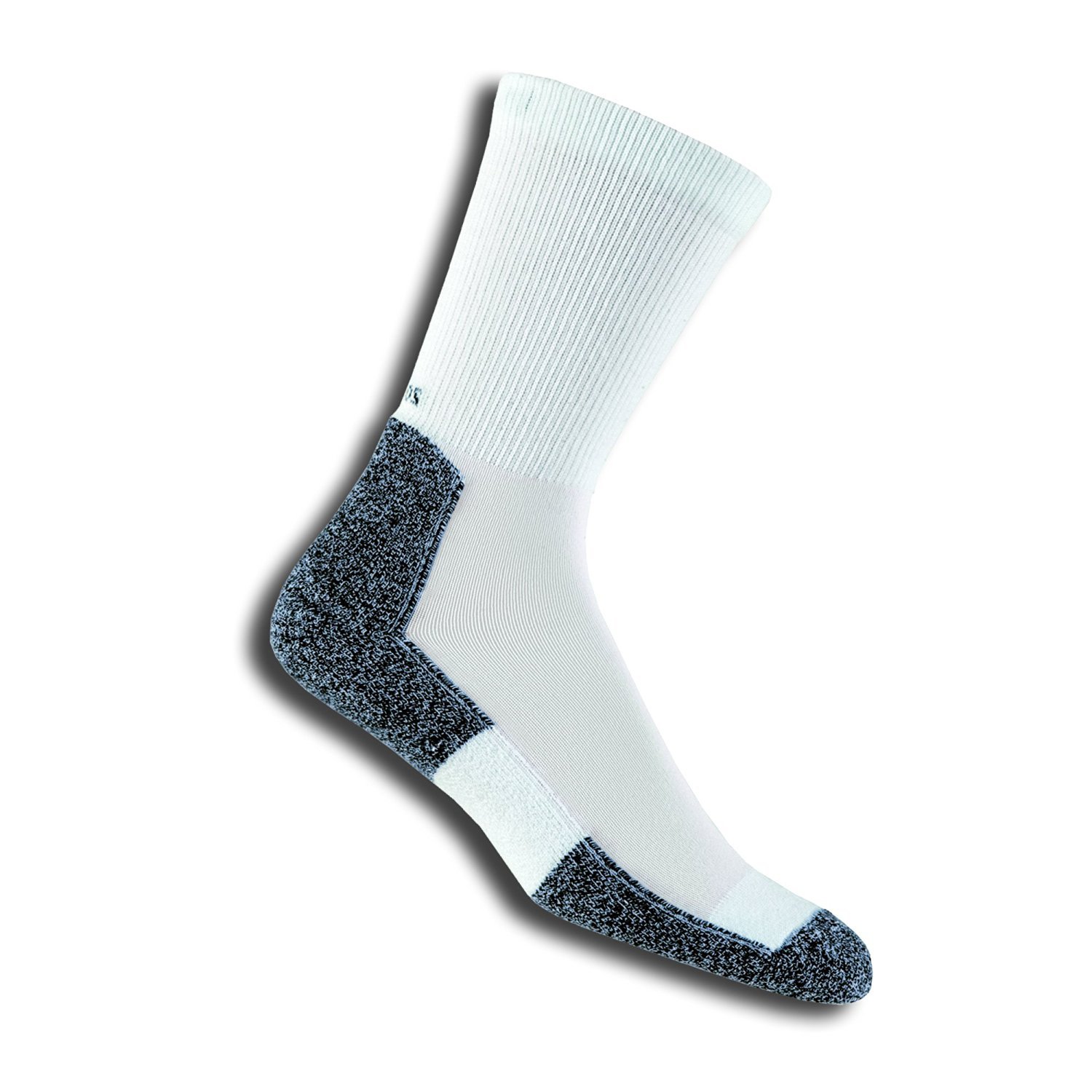 Thorlo LRXM-14 Calcetines para correr Lite para hombre, blanco, 14