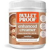 Bulletproof Hazelnut Creamer, 14.8 Ounces, Keto Coffee Creamer with MCT Oil and Grass-Fed Butter