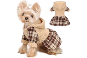 SHIFENMEI Dog Sweater Hoodie Dog Winter Clothes for Small Dogs Boy Girl Pet Hoodies for Dogs Cold Weather Coats Fall Puppy Sweatshirt Chihuahua Yorkie Cat Sweater Costumes