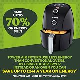 Tower Vortx Compact Air Fryer 1.5L 900W Black 30 Min Timer view 4