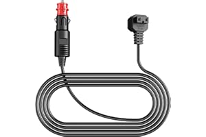 EKOJUCE 3.5M 12V DC Power Cord, DC Power Cord 12V/24V Cigarette Lighter Plug for 12 Volt Refrigerator Car Freezer, Electric Cooler, 2 Pin Lead Wire Plug for Car Refrigerator