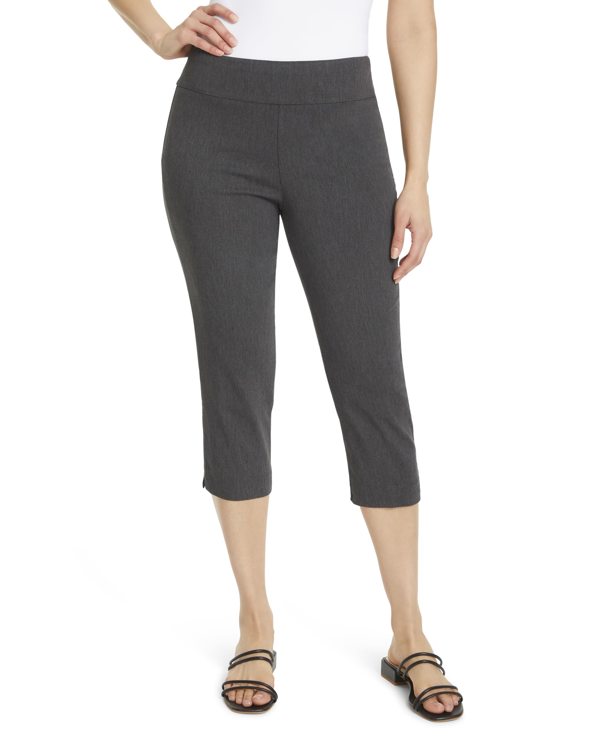 Gloria Vanderbilt Womens Pull on Tummy Slimmer Capri Standard