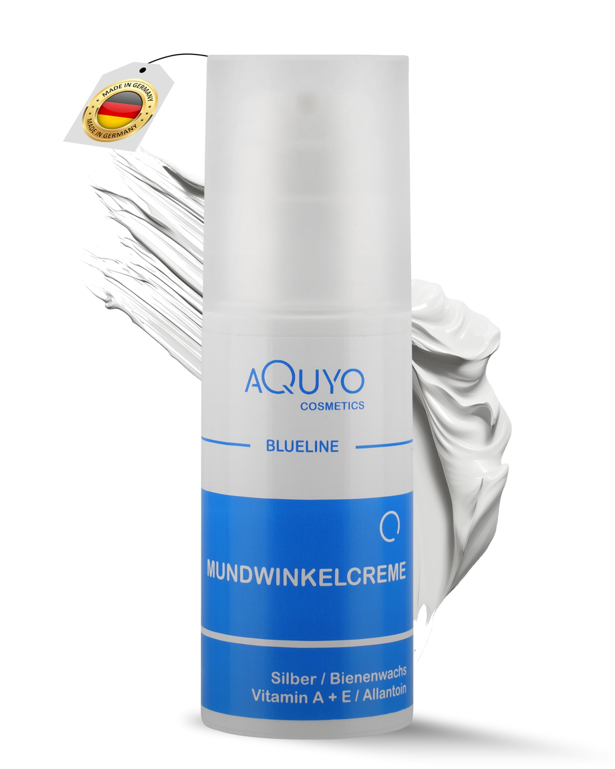 Blueline Mouth Angle & Lip Cream (100 ml) | Lip Care for Dry, Brittle, Inflamed or Cracked Mouth and Lips | Face Care for Acne or Blemished Skin on the Face