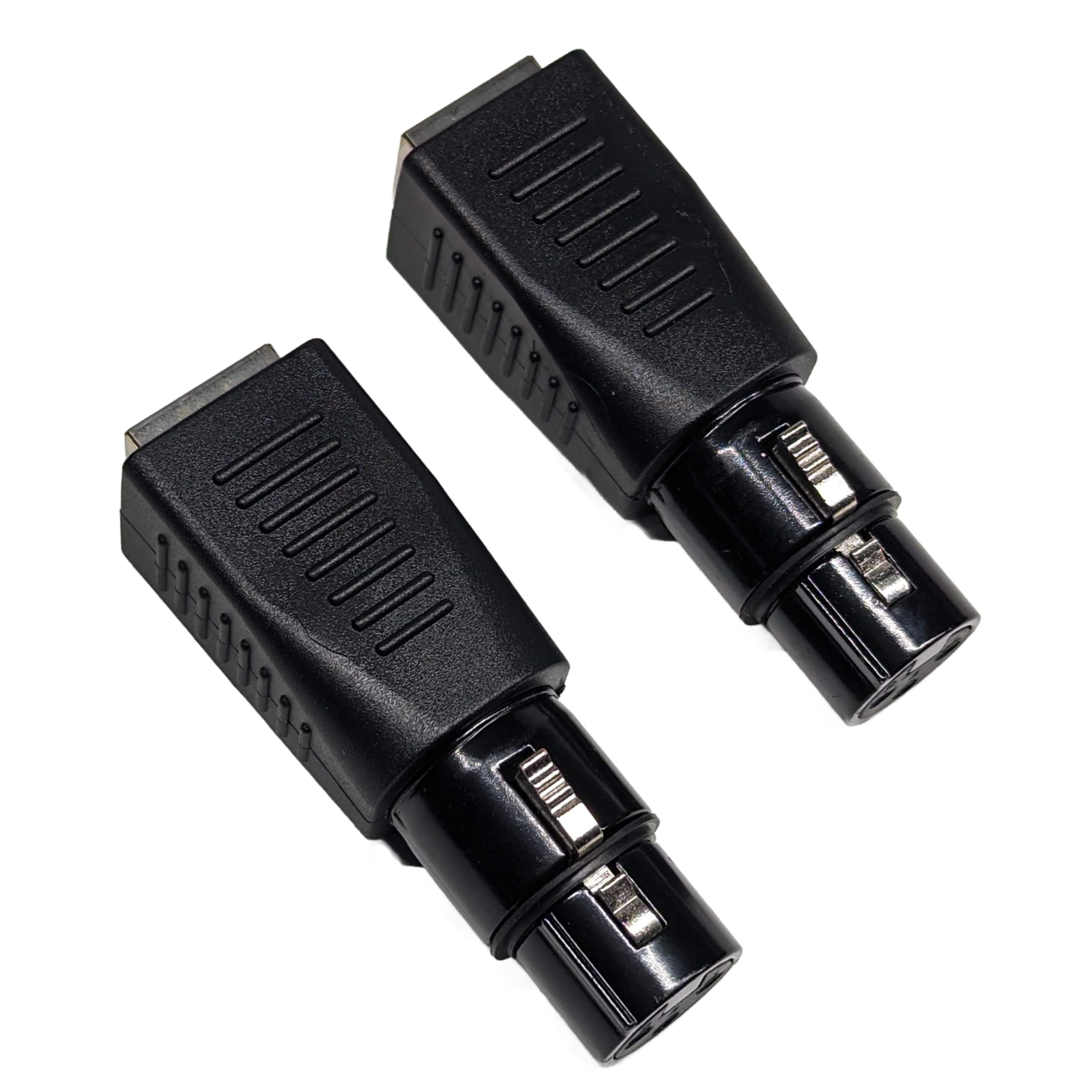 Milestock 2-Pcs RJ45 to 3-Pin XLR DMX Connector