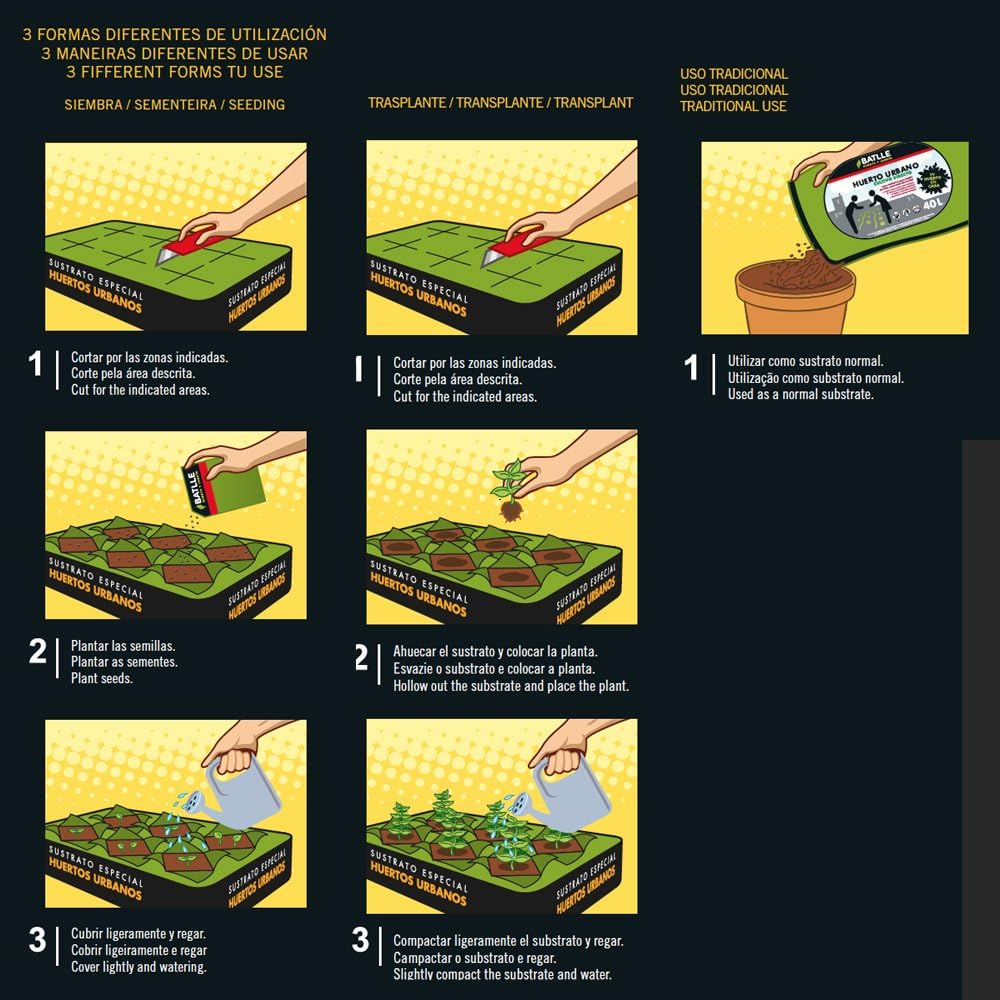 Sustratos - Sustrato Huerto Urbano 40l. - Batlle: Amazon.es: Jardín