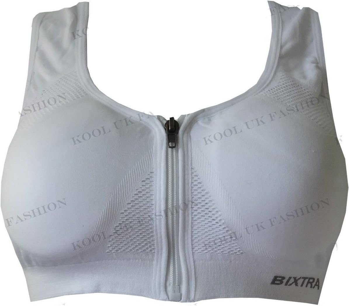 femiss Women Seamless Zip-Front Sports Yoga Bra Exercise Pullover Sexy Racerback Padded Wirefree Tank Crop Top Vest Push up Comfort Shapewear 0283