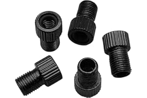 INNOLIFE Aluminum Presta to Schrader Converter Car Valve Adapter Bicycle Bike Tube Pump Air Compressor Tools (Black)