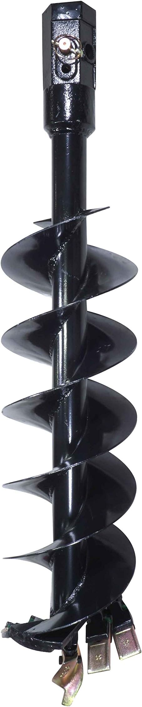 Titan Attachments Auger Bit 9" x 48" Steel 3" Boring Head 2" Hex Connectivity