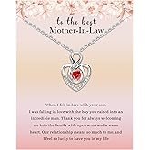 TZPI Valentines Gifts For Mom Mom Necklace from Son, Motherin Law, BonusMom, Grandma, Stepmom Infinity Necklace for Mommy to be Gifts from Daughter Granddaughter Valentines Jewerly