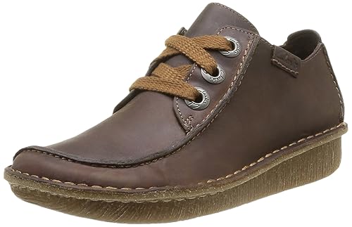 clarks funny dream brown leather