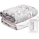 CoolaPeach Baby Muslin Swaddle Blankets,2 Pack Receiving Blanket Baby Girl & boy,Large47 x 43 inches,Soft & Skin Friendly Baby Blanket Wrap(Florals)