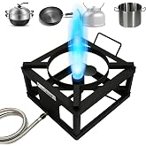 COOKAMP Portable Propane Jet Burner with 0-30 PSI Regulator And Hose - Efficient Gas Stove for Outdoor Cooking, Backyard, Turkey fry And More!SA1050