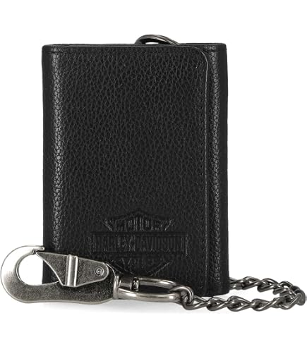 Amazon.com: Harley-Davidson Men's Embossed Eagle Tri-Fold Snap
