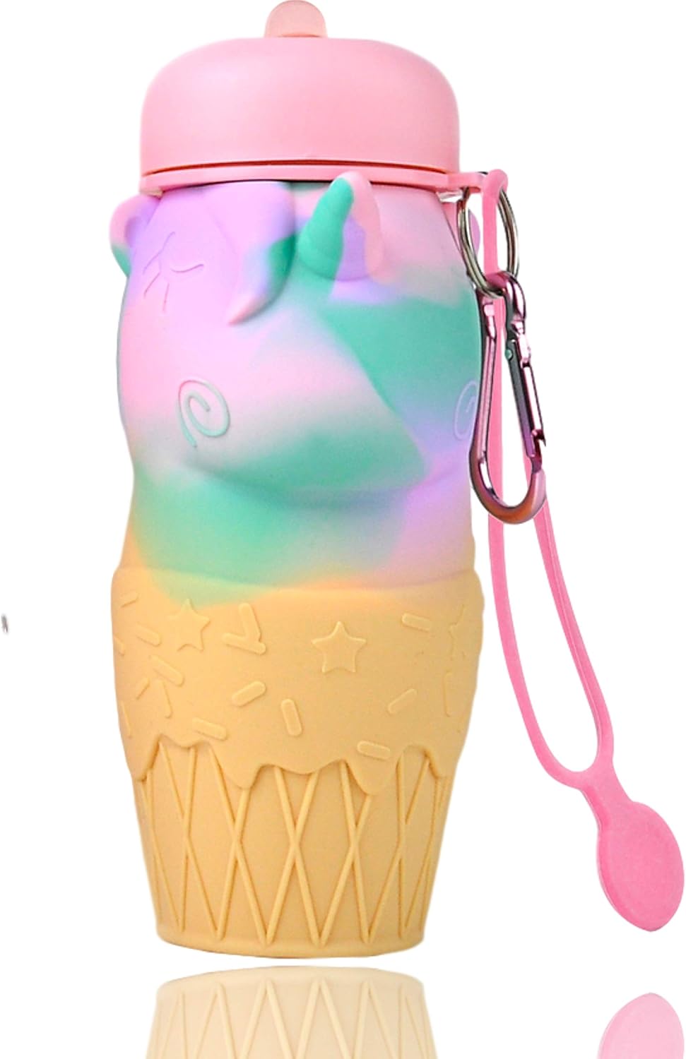 Kids Water Bottle Unicorn Water Bottle for Kids 500ml, Collapsible