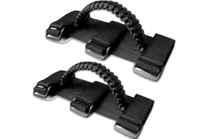 ROMASO Roll Bar Grab Handles for UTV&ATV Roll Cage Grip Handles for 1.5-2 inch Bars,Compatible with Polaris RZR,Kawasaki Mule