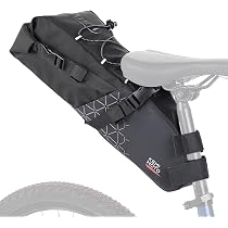 Sac De Selle étanche Pour Vélo - PVC, 8,3x3,5 Pouces, Bandes Réfléchissantes, Pour Outils Et Petits Accessoires