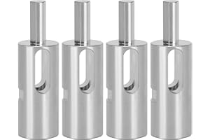 TNTLEAYS EZ Twist Ties Tool for 9 Gauge Drill Chuck,High-tensile Wire Easy Twist Tool,Twisted Fence Tool for Fixing Chain Link Fence and Loop Fences, Compatible with 3/8” Chuck Power Drills (4 PCS 9 Gauge)