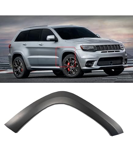 thumbnail image 2 of 4-Piece ABS Fender Flare Kit For 2014-2020 Jeep Grand Cherokee (Wide Wheel Version) | Front & Rear Wheel Arch Extensions 2 of 13