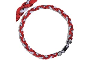 HOOCAS Baseball Necklace, Braided Tornado Baseball Necklace for Boys, Baseball Gifts Giving Acessories, Baseball Necklaces Rope Style Muti Color to Pick From