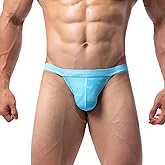 Summer Code Mens Bikini Briefs Low Rise Bulge Pouch Underwear Soft Lightweight Micro Mesh Underpants