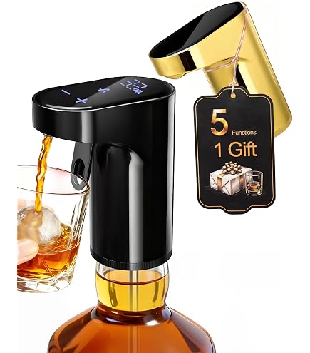 Amazon.com | Godinger 6 Bottle Liquor Dispenser, Revolving Whiskey